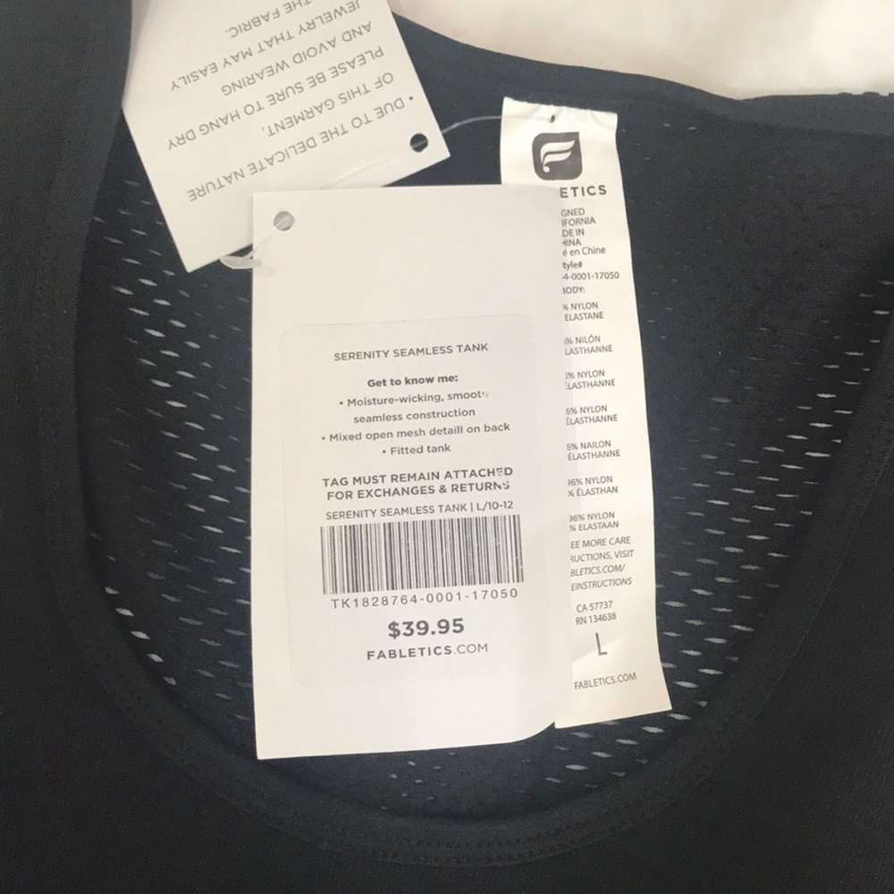 NWT Fabletics Tank - Picture 2 of 6